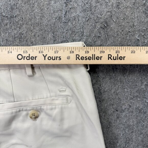 Peter Millar Salem Performance Golf Shorts Men 38 Beige 9" Crown Sport b098 - Picture 14 of 16